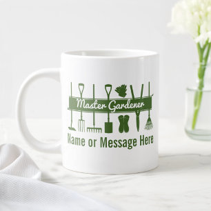 Personalisierter einfacher moderner Meister-Gärtne Jumbo-Tasse