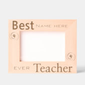 Personalisierter, einfacher moderner Twirt Bester Geätzte Rahmen (Vorderseite)