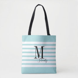 Personalisierter einfacher Name und monogramm Stra Tasche
