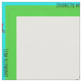 Personalisierter einfacher Quilt-Label-Corner Stoff (Nahaufnahme)