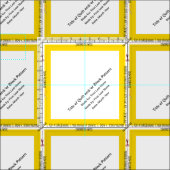 Personalisierter einfacher Quilt-Label-Corner Stoff (Kachel)