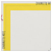 Personalisierter einfacher Quilt-Label-Corner Stoff (Nahaufnahme)