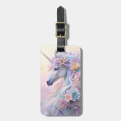 Personalisierter Einhorn-Gepäckanhänger Gepäckanhänger (Vorderseite vertikal)