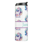 Personalisierter Einhorntrinker Thermosbecher (Nach links gedreht)