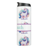 Personalisierter Einhorntrinker Thermosbecher (Nach rechts gedreht)