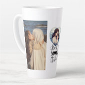 Personalisierter einzigartiger Fotobecher-Geschenk Milchtasse (Linke Ecke)