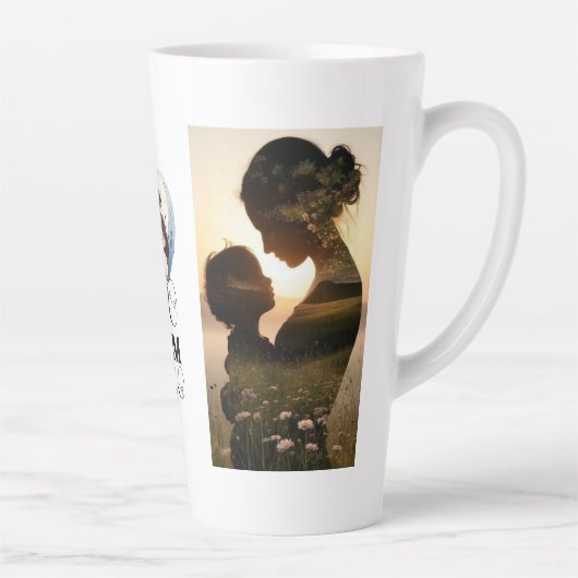 Personalisierter einzigartiger Fotobecher-Geschenk Milchtasse (Rechts)