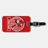 Personalisierter Eis-Hockeyspieler Gepäckanhänger (Vorderseite horizontal)