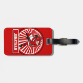 Personalisierter Eis-Hockeyspieler Gepäckanhänger (Rückseite horizontal)