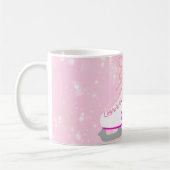 Personalisierter Eis Skate Rosa Abbildung Skaten G Kaffeetasse (Links)