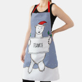 Personalisierter Eisbär Weihnachten Schürze (InSitu)