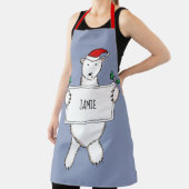 Personalisierter Eisbär Weihnachten Schürze (InSitu)