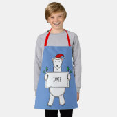 Personalisierter Eisbär Weihnachten Schürze (Getragen)