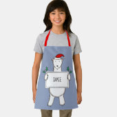 Personalisierter Eisbär Weihnachten Schürze (Insitu)