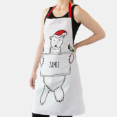 Personalisierter Eisbär Weihnachten Schürze (InSitu)