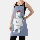 Personalisierter Eisbär Weihnachten Schürze (InSitu)