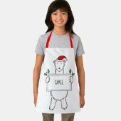 Personalisierter Eisbär Weihnachten Schürze (Insitu)