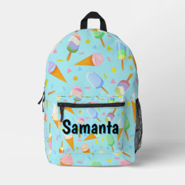 Personalisierter Eiscreme-Rucksack Süße Leckereien Bedruckter Rucksack