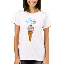 Personalisierter Eiscreme-T - Shirt