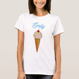 Personalisierter Eiscreme-T - Shirt