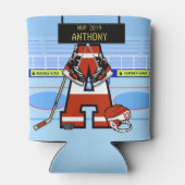 Personalisierter Eishockey Dosenkühler (Rückseite)