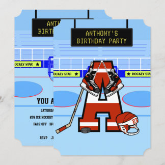 Personalisierter Eishockey Einladung