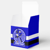 Personalisierter Eishockey-Spieler Blue Geschenkschachtel (Geöffnet)