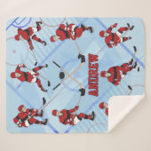 Personalisierter Eishockey-Spieler Sherpadecke (Vorderseite (Horizontal))