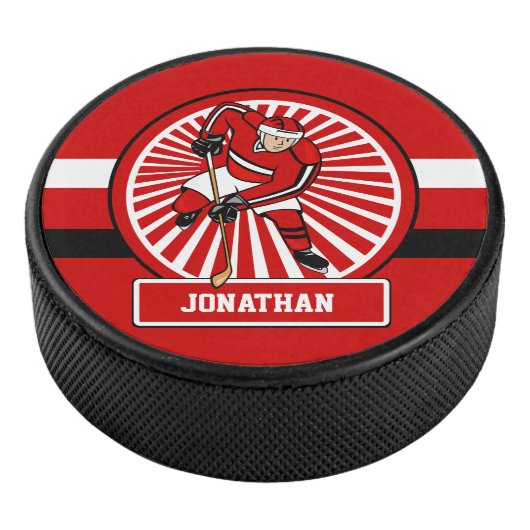 Personalisierter Eishockeyspieler Eishockey Puck (3/4)