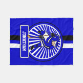 Personalisierter Eishockeyspieler Fleecedecke (Vorderseite (Horizontal))