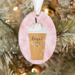 Personalisierter Eiskaffee Weihnachtsfest Ornament