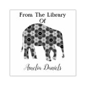 Personalisierter Elefant aus der Bibliothek Gummistempel (Prägung)