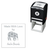 Personalisierter Elefant aus Liebe Permastempel (Beispiel)
