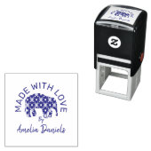 Personalisierter Elefant aus Liebe Permastempel (Beispiel)