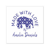 Personalisierter Elefant aus Liebe Permastempel (Design)