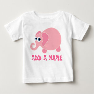 Personalisierter Elefant-Baby-T - Shirt
