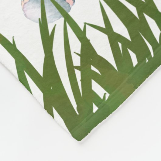 Personalisierter Elefant Children's Fleece Blanket (Ecke)