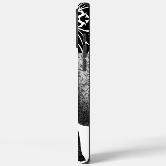 Personalisierter Elefant Damask Case-Mate iPhone Hülle (Rückseite / Links)