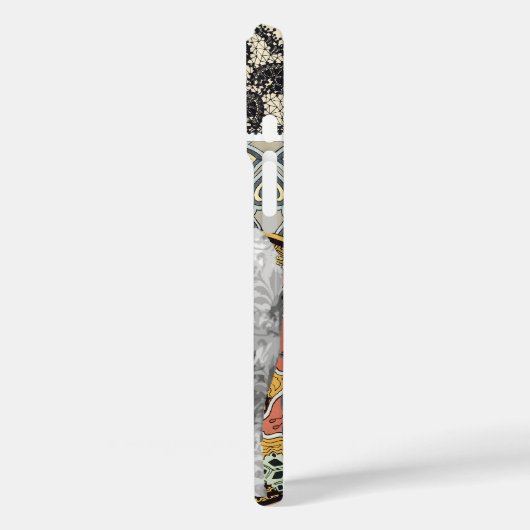 Personalisierter Elefant Damask Case-Mate iPhone Hülle (Rückseite / Links)