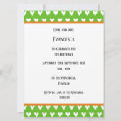 Personalisierter Elefant und Baby Einladung zum Ge (Rückseite)