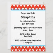 Personalisierter Elefant und Baby Einladung zum Ge (Rückseite)