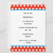 Personalisierter Elefant und Baby Einladung zum Ge (Rückseite)