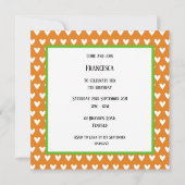 Personalisierter Elefant und Baby Einladung zum Ge (Rückseite)