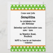 Personalisierter Elefant und Baby Einladung zum Ge (Rückseite)