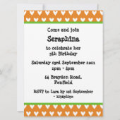 Personalisierter Elefant und Baby Einladung zum Ge (Rückseite)