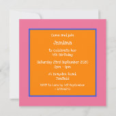 Personalisierter Elefant zum Geburtstag (Rückseite)