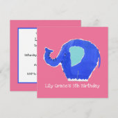 Personalisierter Elefant zum Geburtstag (Vorne/Hinten)