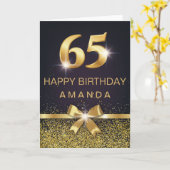 Personalisierter eleganter 65. karte (Gelbe Blume)