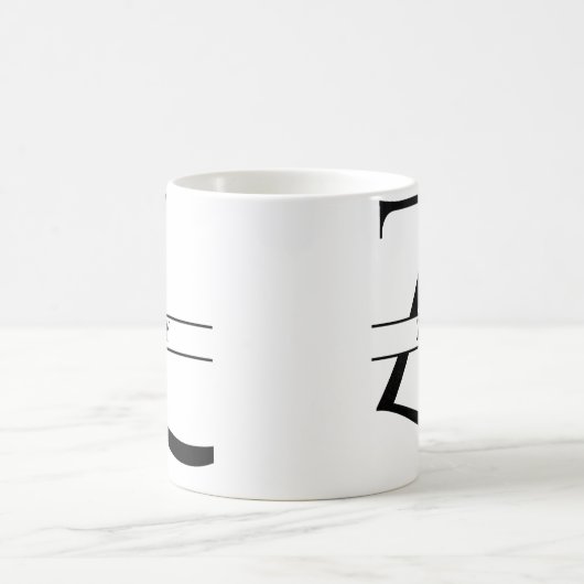 Personalisierter Eleganter Anfangsbuchstabe Z Kaffeetasse (Mittel)