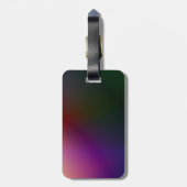 Personalisierter, eleganter Black Gold Monogram Le Gepäckanhänger (Rückseite vertikal)